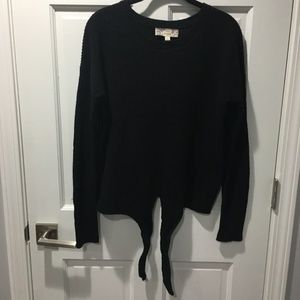 front tie sweater